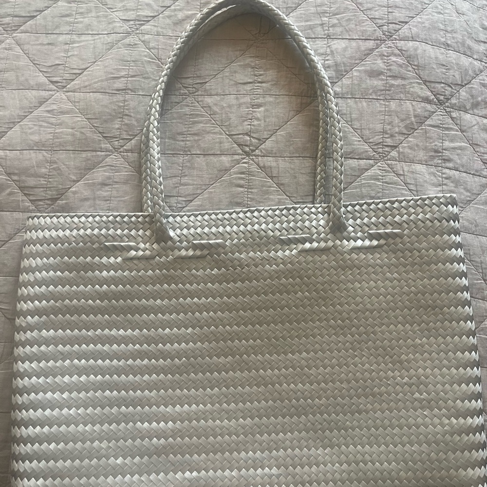 Elegant Silver Tote Bag